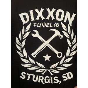 Dixxon Flannel T- Shirt Mens XLarge Sturgis SD Crest Motorcycle Black New